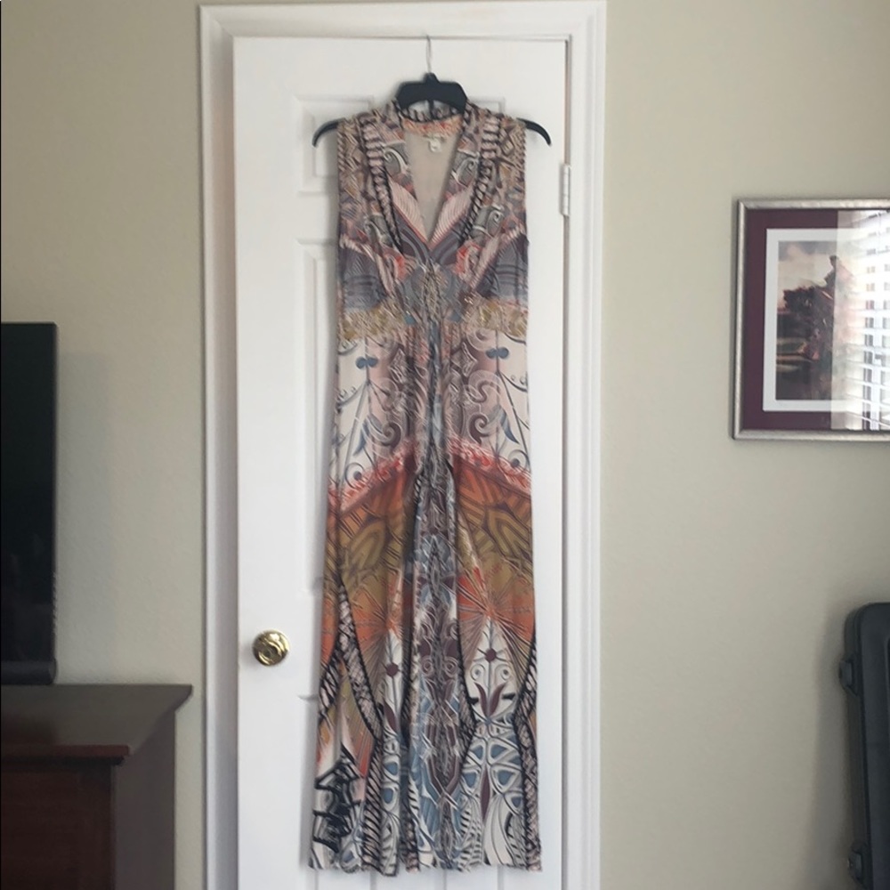 Printed maxi dress